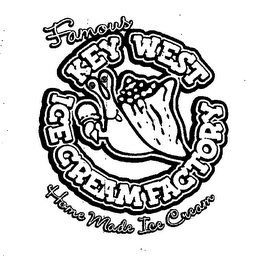 KEY WEST ICE CREAM FACTORY FAMOUS HOME MADE ICE CREAM logo