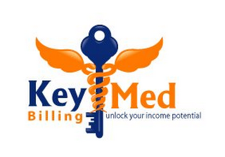 KEYMED BILLING UNLOCK YOUR INCOME POTENTIAL logo