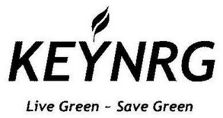 KEYNRG LIVE GREEN - SAVE GREEN logo