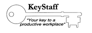 KEYSTAFF "YOUR KEY TO A PRODUCTIVE WORKPLACE" logo