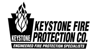 KEYSTONE FIRE PROTECTION CO. ENGINEERED FIRE PROTECTION SPECIALISTS logo
