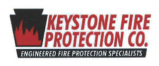 KEYSTONE FIRE PROTECTION CO. ENGINEEREDFIRE PROTECTION SPECIALISTS logo