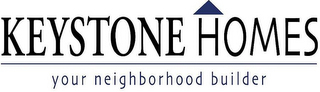 KEYSTONE HOMES YOUR NEIGHBORHOOD BUILDER logo