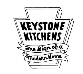 KEYSTONE KITCHENS THE SIGN OF A MODERN HOME logo