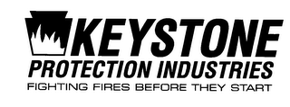 KEYSTONE PROTECTION INDUSTRIES FIGHTING FIRES BEFORE THEY START logo