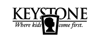 KEYSTONE WHERE KIDS COME FIRST. logo