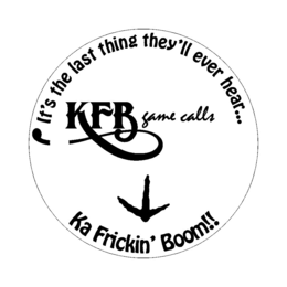 'KFB GAME CALLS IT'S THE LAST THING THEY'LL EVER HEAR... KA FRICKIN' BOOM!! logo