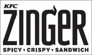KFC ZINGER SPICY CRISPY SANDWICH logo