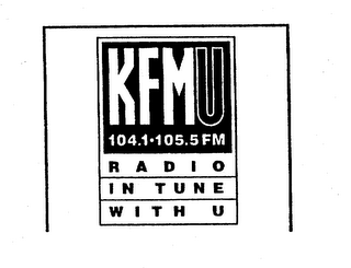 KFMU 104.1 105.5 FM RADIO IN TUNE WITH U logo