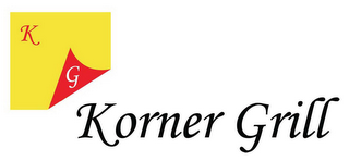 KG KORNER GRILL logo