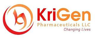 KG KRIGEN PHARMACEUTICALS LLC CHANGING LIVES logo