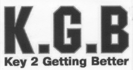 K.G.B KEY 2 GETTING BETTER logo