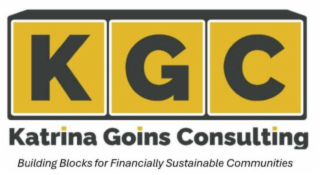 KGC KATRINA GOINS CONSULTING BUILDING BLOCKS FOR FINANCIALLY SUSTAINABLE COMMUNITIES. logo