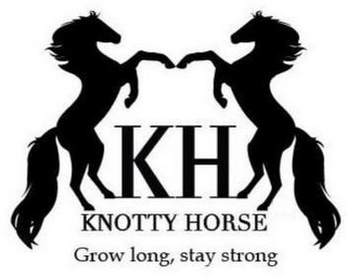 KH KNOTTY HORSE GROW LONG, STAY STRONG logo