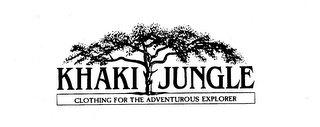 KHAKI JUNGLE CLOTHING FOR THE ADVENTUROUS EXPLORER logo