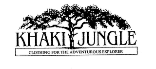 KHAKI JUNGLE CLOTHING FOR THE ADVENTUROUS EXPLORER logo