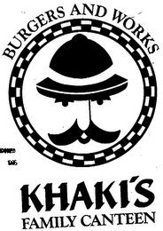 KHAKI'S FAMILY CANTEEN BURGERS AND WORKS logo