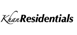 KHAN RESIDENTIALS logo