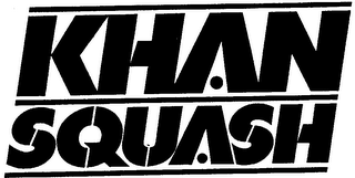 KHAN SQUASH logo