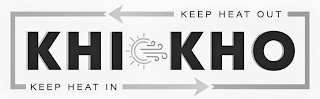 KHI KHO KEEP HEAT IN KEEP HEAT OUT logo