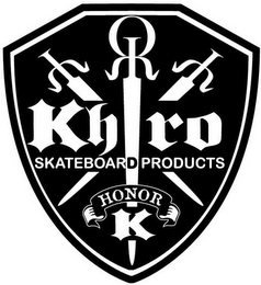 KHIRO SKATEBOARD PRODUCTS HONOR K logo