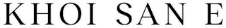 KHOI SAN E logo