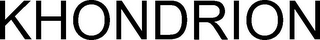 KHONDRION logo