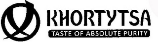 KHORTYTSA TASTE OF ABSOLUTE PURITY logo