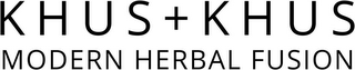 KHUS+KHUS MODERN HERBAL FUSION logo
