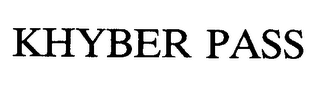 KHYBER PASS logo