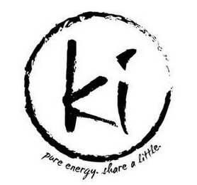 KI PURE ENERGY. SHARE A LITTLE. logo