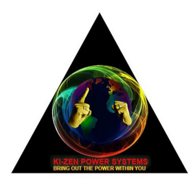 KI-ZEN POWER SYSTEMS "BRING OUT THE POWER WITHIN YOU!". logo