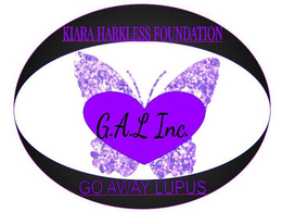 KIARA HARKLESS FOUNDATION G.A.L INC. GO AWAY LUPUS logo