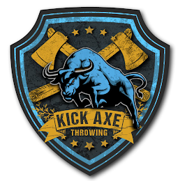 KICK AXE THROWING logo