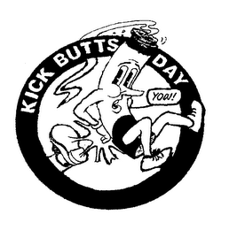KICK BUTTS DAY YOW! logo