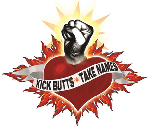 KICK BUTTS TAKE NAMES logo