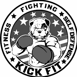 KICK FIT FITNESS FIGHTING SELF DEFENSE logo