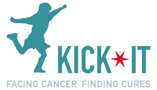 KICK IT FACING CANCER FINDING CURES logo