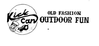 KICK THE CAN OLD FASHION OUTDOOR FUN logo