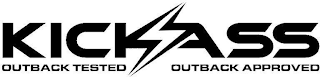 KICKASS OUTBACK TESTED OUTBACK APPROVED logo