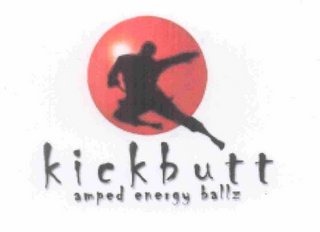 KICKBUTT AMPED ENERGY BALLZ logo