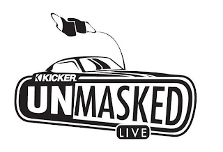 KICKER UNMASKED LIVE logo