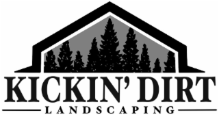 KICKIN' DIRT LANDSCAPING logo