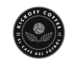 KICKOFF COFFEE MM XX EL CAFE DEL FUTBOL logo