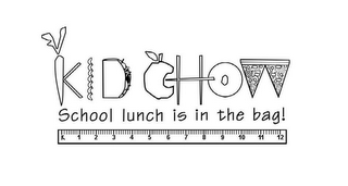 KID CHOW SCHOOL LUNCH IS IN THE BAG! logo