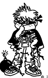 KID CORRUPTION UNCLE TIM'S TWISTED TOYS & BOOKS logo