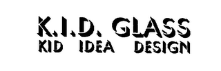 K.I.D. GLASS KID IDEA DESIGN logo