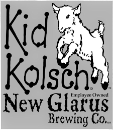 KID KOLSCH EMPLOYEE OWNED NEW GLARUS BREWING CO. logo