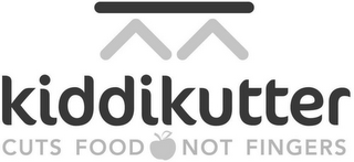KIDDIKUTTER CUTS FOOD NOT FINGERS logo