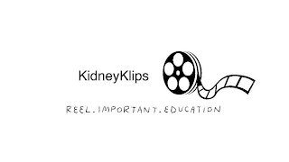 KIDNEYKLIPS REEL IMPORTANT EDUCATION logo